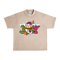 French Oak christmas joy snowman Urban Heavy Tee - CowGirlArtShop