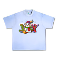 Grape Ice christmas joy snowman Urban Heavy Tee - CowGirlArtShop