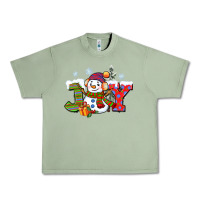 Oil Green christmas joy snowman Urban Heavy Tee - CowGirlArtShop