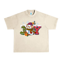 Sandshell christmas joy snowman Urban Heavy Tee - CowGirlArtShop