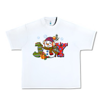 White christmas joy snowman Urban Heavy Tee - CowGirlArtShop