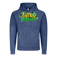 Vintage Denim Lucky mama mother's day Vintage Hoodie - HowdyJamesFarm