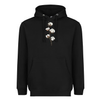 Black cotton Heavyweight Hoodie - BarkalooDesign