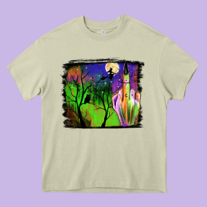 Halloween Background Heavy Core Tee Designed By Jahusdesignshop