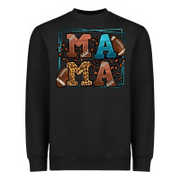 Black American Football Mama Mother's Day Heavyweight Sweatshirt - LillyAllenDesigns