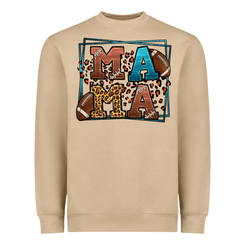 American Football Mama Mother's Day Heavyweight Sweatshirt by LillyAllenDesigns | Teevron