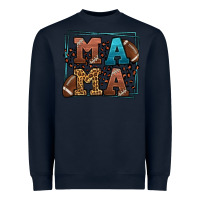 Navy American Football Mama Mother's Day Heavyweight Sweatshirt - LillyAllenDesigns