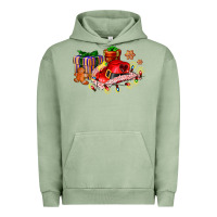 Pigment Oil Green cowgirl hat with gifts and cookies Urban Hoodie - AdoDesignShop