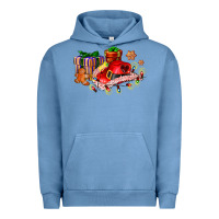 Pigment Pebble Blue cowgirl hat with gifts and cookies Urban Hoodie - AdoDesignShop