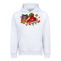 White cowgirl hat with gifts and cookies Urban Hoodie - AdoDesignShop