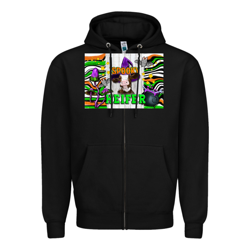 Spooky Heifer Zipper Hoodie by Artiststas | Teevron