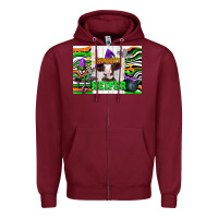 Burgundy Spooky heifer Zipper Hoodie - Artiststas