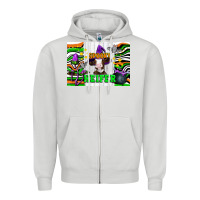 Dove Grey Spooky heifer Zipper Hoodie - Artiststas