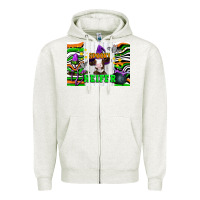 Oatmeal Heather Spooky heifer Zipper Hoodie - Artiststas