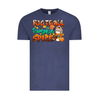 Vintage Denim football pumpkin spice Vintage Tee - CowGirlArtShop