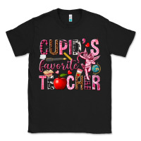 Black Cupid's Favorite Teacher Valentine's Day Classic Tee - HowdyJamesFarm