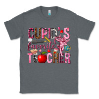 Charcoal Heather Cupid's Favorite Teacher Valentine's Day Classic Tee - HowdyJamesFarm
