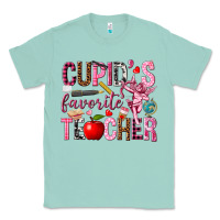 Seafoam Cupid's Favorite Teacher Valentine's Day Classic Tee - HowdyJamesFarm
