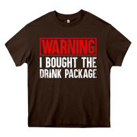 Chocolate Brown Mens Warning I Bought The Drink Package Cruise Shirts [Men] Heavy Core Tee - trangStudio