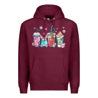 Burgundy easter coffee Premium Hoodie - Jasminsmagicworld