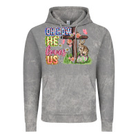 Cloud Rock Oh how he loves us Easter Day Vintage Hoodie - CowGirlArtShop