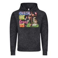 Vintage Black Oh how he loves us Easter Day Vintage Hoodie - CowGirlArtShop
