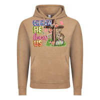 Vintage Coffee Oh how he loves us Easter Day Vintage Hoodie - CowGirlArtShop