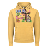 Vintage Mustard Oh how he loves us Easter Day Vintage Hoodie - CowGirlArtShop