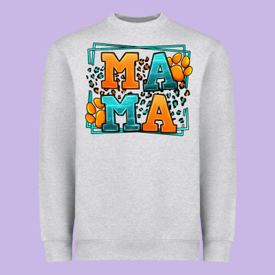 Cat Dog Mama Mother's Day Heavyweight Sweatshirt Designed By Lillyallendesigns