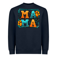 Navy Cat dog mama Mother's Day Heavyweight Sweatshirt - LillyAllenDesigns