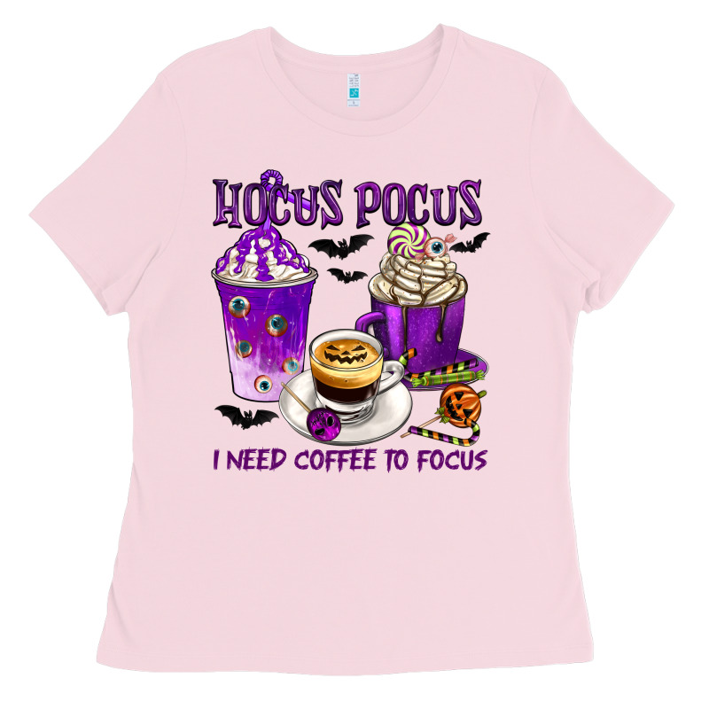Hocus Pocus I Need Coffee To Focus Ladies Tee by texasbilliewilder | Teevron