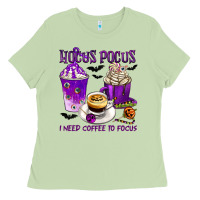 Matcha Hocus Pocus I Need Coffee to Focus Ladies Tee - texasbilliewilder