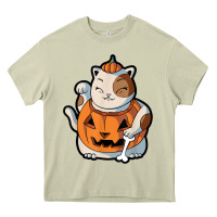 Mossy cute kawaii maneki neko cat halloween pumpkin costume boys Heavy Core Tee - trangStudio