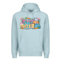 Blue Mist Happy Easter Premium Hoodie - LillyAllenDesigns