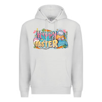 Dove Grey Happy Easter Premium Hoodie - LillyAllenDesigns