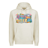 Oatmeal Heather Happy Easter Premium Hoodie - LillyAllenDesigns