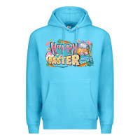 Ocean Blue Happy Easter Premium Hoodie - LillyAllenDesigns