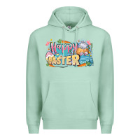 Seafoam Happy Easter Premium Hoodie - LillyAllenDesigns