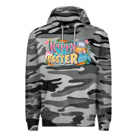 Slate Camo Happy Easter Premium Hoodie - LillyAllenDesigns