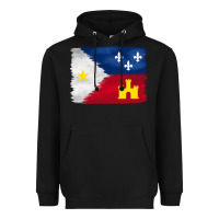 Black louisiana flag background Heavyweight Hoodie - BarkalooDesign