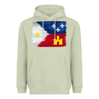Matcha louisiana flag background Heavyweight Hoodie - BarkalooDesign