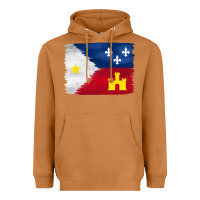 Meerkat louisiana flag background Heavyweight Hoodie - BarkalooDesign