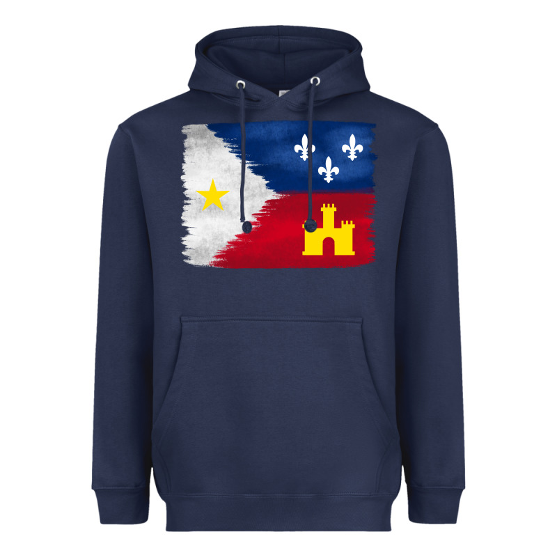 Louisiana Flag Background Heavyweight Hoodie by BarkalooDesign | Teevron