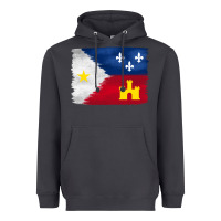 Smoke louisiana flag background Heavyweight Hoodie - BarkalooDesign