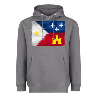 Storm louisiana flag background Heavyweight Hoodie - BarkalooDesign