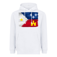 White louisiana flag background Heavyweight Hoodie - BarkalooDesign