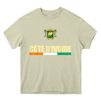 Mossy Cote d_Ivoire National Flag Ivory Coast Coat Of Arms Gift Heavy Core Tee - trangStudio
