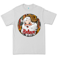 Dove Grey believe Santa Claus Christmas Premium Tee - Jasminsmagicworld