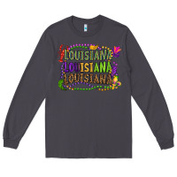 Smoke louisiana louisiana louisiana mardi gras Long Sleeve Tee - OliviaCreatesArt