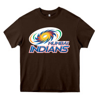 Chocolate Brown mumbai indians Heavy Core Tee - trangStudio